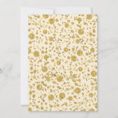 Goud blad glitter confetti stippen bruidsfeest kaart (Achterkant)