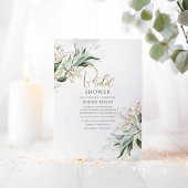 Goud bladeren groen romantisch schattig Vrijgezell Kaart