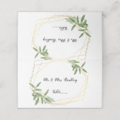 Goud, Bladgroen, Bos Woodland Place Kaarten Plaatskaartje (Buitenkant ongevouwen)