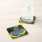 Goud Blauw Drankjes Onderzetter (Rechterzijde)