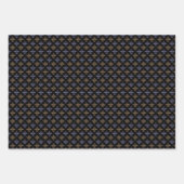 Goud Blauw en Goud Apiary Queen Bee Inpakpapier Vel (Voorkant 3)