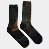 Goud blauw en grijs abstract sokken (Rechts)