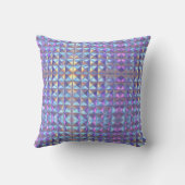 Goud, Blauw en Paars Iridiserend Geometrisch 2 Kussen (Achterkant)