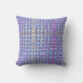 Goud, Blauw en Paars Iridiserend Geometrisch 2 Kussen (Voorkant)