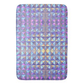 Goud, blauw en Paarse iriserende geometrische 2 Badmat (Voorkant Verticaal)