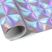 Goud, blauw en Paarse iriserende geometrische 2 Cadeaupapier (Rol Hoek)