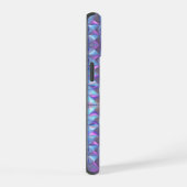 Goud, blauw en Paarse iriserende geometrische 2 iPhone 15 Case (Rechterkant)