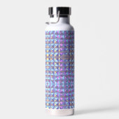 Goud, blauw en Paarse iriserende geometrische 2 Waterfles (Rechts)