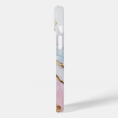 Goud blauw en Paarse marmer Case-Mate iPhone Case (Achterkant / Links)