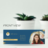 Goud & Blauw, Foto toevoegen aan Custom Shape Corp Mini Visitekaartje