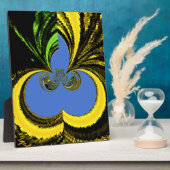 Goud Blauw Fotoplaat (Zijkant)