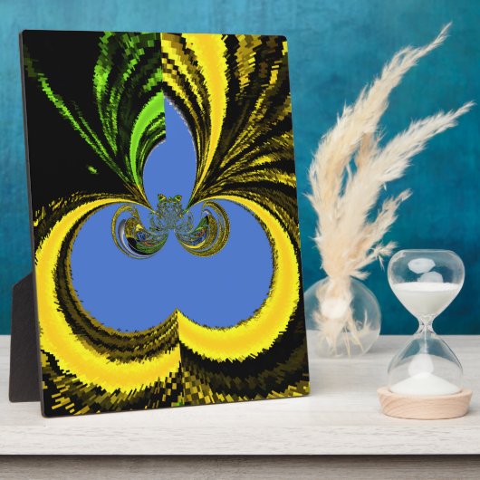 Goud Blauw Fotoplaat (Zijkant)