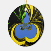 Goud Blauw Keramisch Ornament (Links)