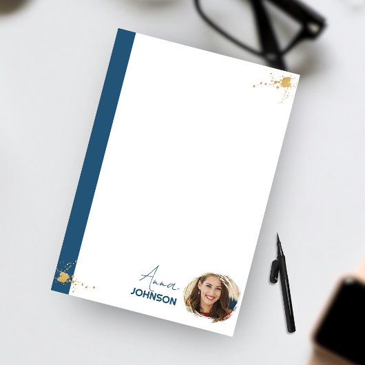 Goud & Blauw,  naam en foto bedrijf Post-it® Notes