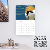 Goud & Blauw Nieuwjaar Bedrijfskalender aanpassen Kalender