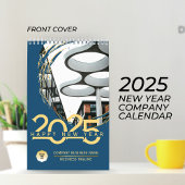 Goud & Blauw Nieuwjaar Bedrijfskalender aanpassen Kalender