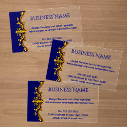 Goud Blauw Professionele Elegante Officiële Sierli