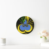 Goud Blauw Ronde Klok (Huis)