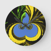 Goud Blauw Ronde Klok (Voorkant)