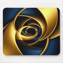 goud blauw spiraal abstract wervelpatroon luxe ge