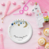 Goud Blauw twinkle Baby Show Papier Bord (Feest)