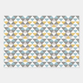 Goud blauw van mannen van 3 inpakpapier vel (Voorkant 2)