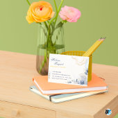 Goud & Blauw Wedding Planner Visitekaartje