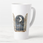 Goud Blauw Zilveren Sterren Latte Mok (Rechterhoek)