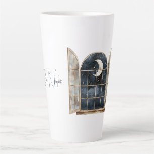 Goud Blauw Zilveren Sterren Latte Mok