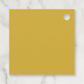 Goud & Blauwe Kleur Monogram Professionele Initiaa Bedankjes Labels (Achterkant)