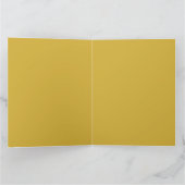 Goud & Blauwe Kleur Monogram Professionele Initiaa Kaart (Binnen)