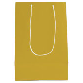 Goud & Blauwe Kleur Monogram Professionele Initiaa Medium Cadeauzakje (Achterkant)
