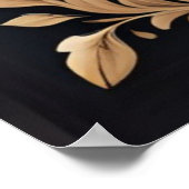 Goud Blauwgroen Verona Sunset Bible Verse Poster (Hoek)