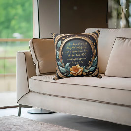 Goud Blauwgroen Verona Sunset  Kussen