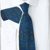 Goud Blauwgroen Victoriaans Owen Jones Stropdas