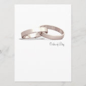 Goud BLK met gelaagde ringing - Orde van Dag/Cerem Programmakaart (Voorkant)