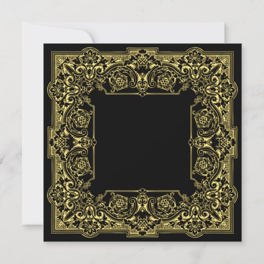 Goud Bloei Rosh Hashanah Uitnodigingen (Achterkant)