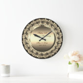 Goud bloem 25ste verjaardag van het huwelijk grote klok (Huis)