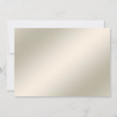 Goud  Bloemen Bewaar de datum Save The Date (Achterkant)