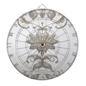 Goud  Bloemen Dartbord (Voorkant)