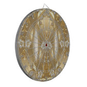 Goud Bloemen Dartbord (Voorkant Links)