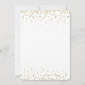 Goud Bloemen Elegant Sweet Baby Meisje Douche Kaart (Achterkant)