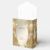 Goud Bloemen Favoriet Box Bedankdoosjes (Geopend)
