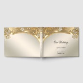 Goud  Bloemen Gastboek Gastenboek (Volledig)