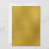 Goud Bloemen Geometrisch Vrijgezellenfeest Kaart (Achterkant)