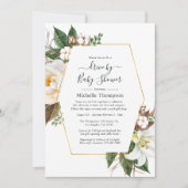 Goud Bloemen Geometrische Drive Door Douche Kaart (Voorkant)