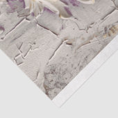 Goud Bloemen In reliëf gemaakt Effect Lavendel Wit Tissuepapier (Detail)