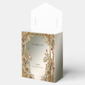 Goud Bloemen Lijst Favoriet Box Bedankdoosjes (Geopend)