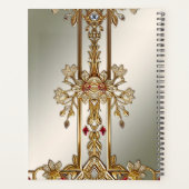 Goud  Bloemen Lijst Planner (Achterkant)