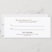 Goud Bloemen Mandala Cadeaubon (Achterkant)